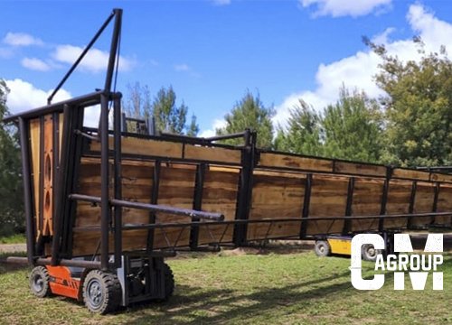 Manga con andén y tranca ciega