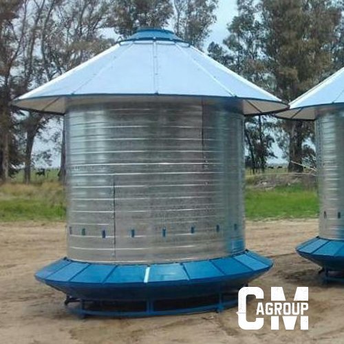 Silo de autoconsumo de 4 toneladas alero común